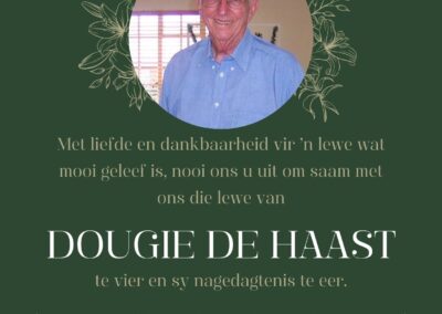 begrafnis Douglas De Haast